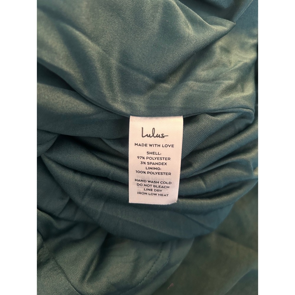 Lulus Make it Elegant Emerald Green Stain Strappy Maxi Dress Size XL New! - Picture 13 of 13